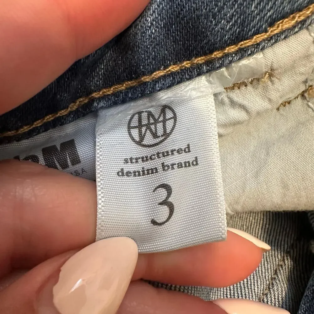 I&M JEANS Women's High-Rise Roll Up Jeans Size 3